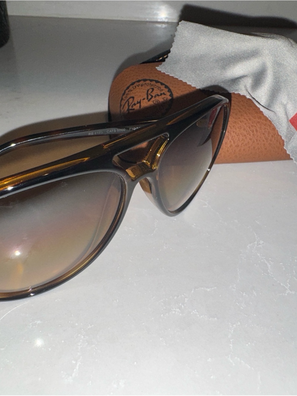 Ray-Ban Brown Gradient Lens Sunglasses with Brown Frame